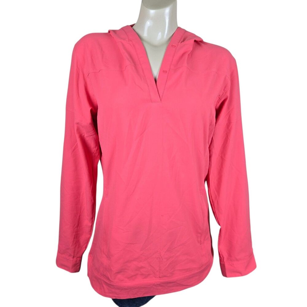 Gander Mountain Guide Series Pullover Hoodie Women's Sz S Coral Pink Athleisure